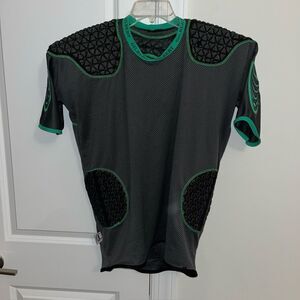 Gilbert IRB Rugby Unisex Charger Protective Body Armour Padded Shirt Jersey XXL